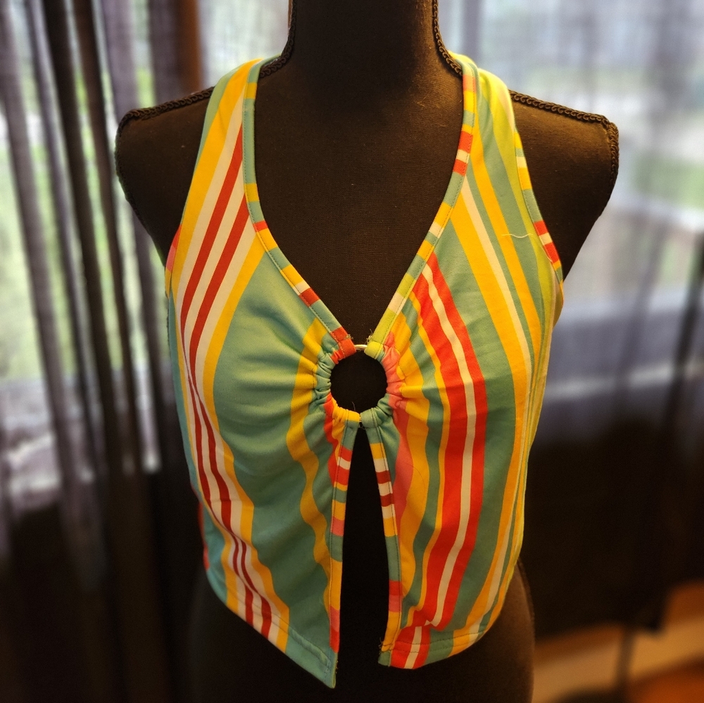 Striped "O" Ring Split Top